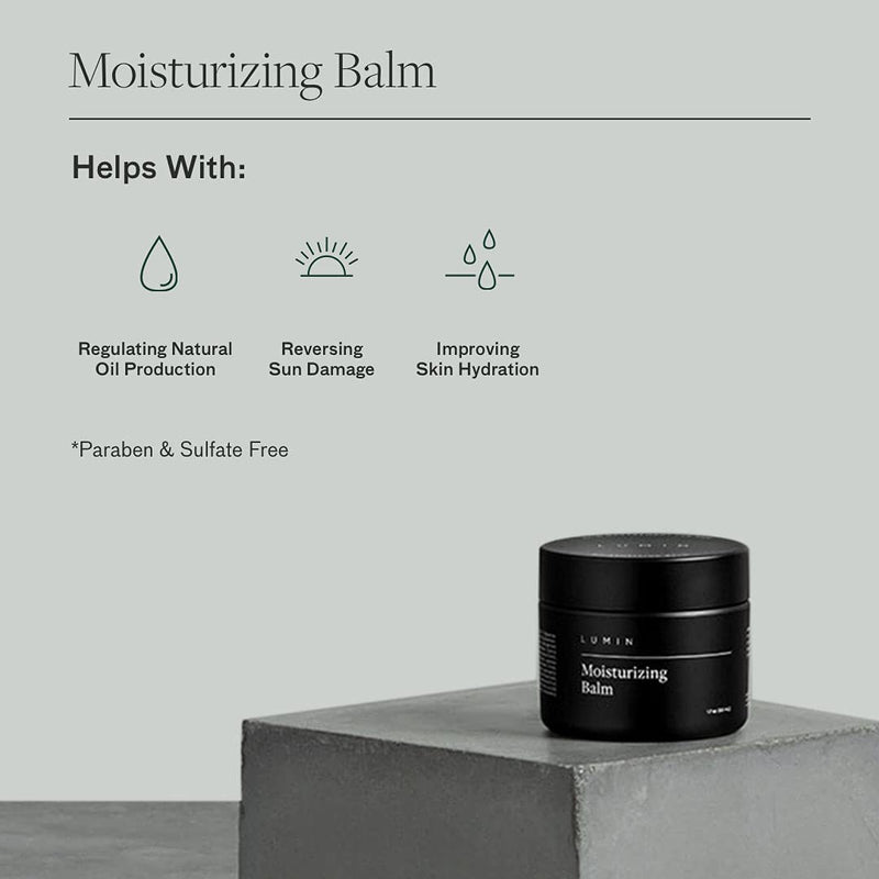 [Australia] - The Classic Maintenance Collection for Men (Oily Skin): Cleanse, Hydrate, and Renew Skin - Includes Moisturizing Balm, Exfoliating Rub, and Charcoal Cleanser - Achieve Your Best Look with Lumin 1-Pack 