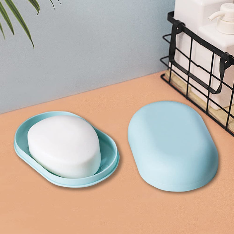 [Australia] - 3 Pack Travel Soap Case Soap Dish with Lid Portable Waterproof and Leakproof Shower Soap Box for Travel, Bathroom, Camp, Outdoor(3 Colors) 