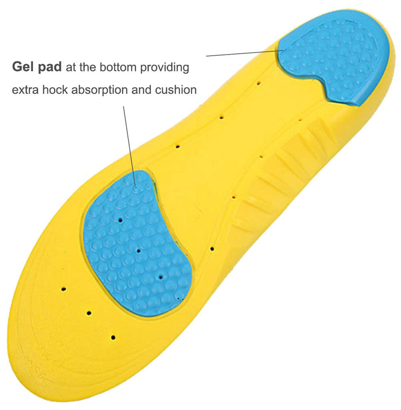 [Australia] - Insoles Memory Foam Insoles Shoes Inserts for Men and Women, Kids, Providing Arch Support, Cushion and Shock Absorption, Relieve Foot Pain (S) S (Women 5-6/ Kids 2-5) 