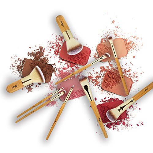 [Australia] - Matto Makeup Brushes 9-Piece Makeup Brush Set Foundation Brush with Travel Makeup Bag 