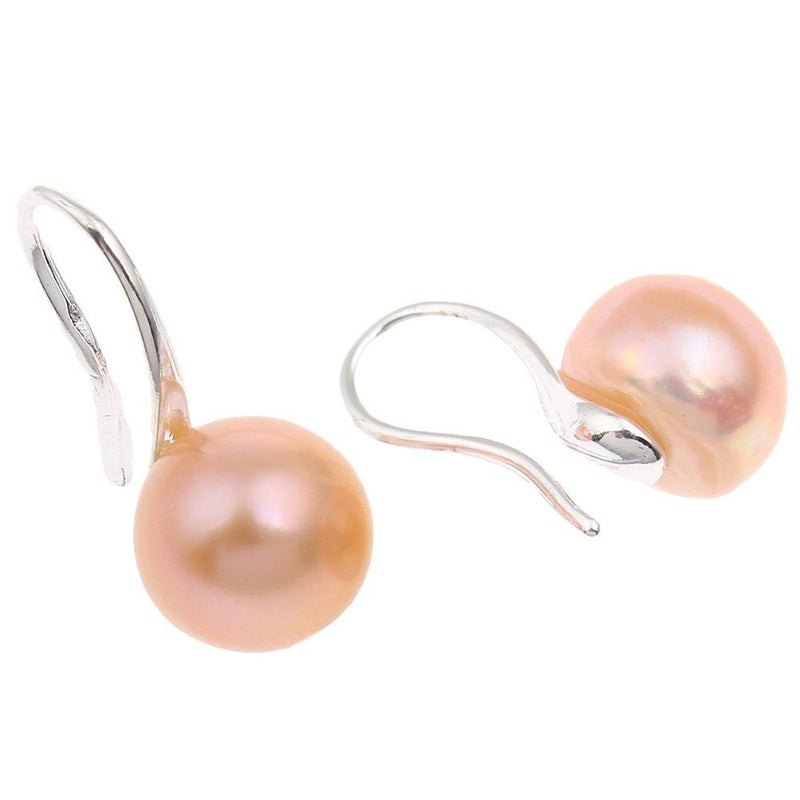 [Australia] - TreasureBay Timeless Natural Freshwater Pearl Earrings for Women Pink 