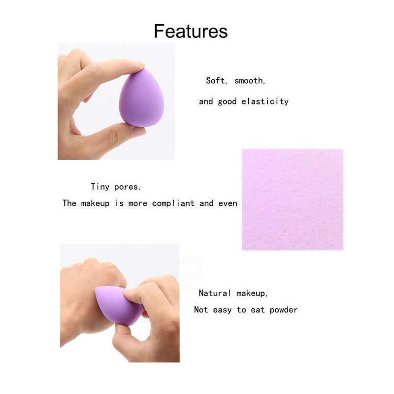 [Australia] - Makeup sponge set，beauty blender，Professional beauty,With 1 beauty blender holder，Remover，Suitable for cream, powder and liquid 