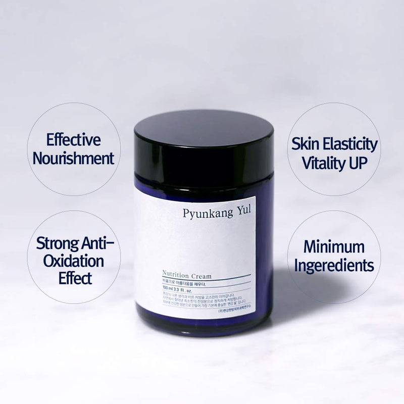 [Australia] - PYUNKANG YUL Nutrition Cream - Korean Skin Care Face Cream - Facial Moisturizer for Dry and Combination Skin Types - Healthy Natural Ingredients Shea Butter, Macadamia Deeply Moisturize Skin 3.4 Fl oz 