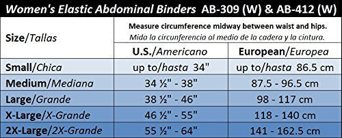 [Australia] - GABRIALLA Women's Breathable Abdominal/Back Support Binder/Wrap, Post-Partum, C-Section and Surgery Recovery, Body-Shaping Effect, Made in USA. 
