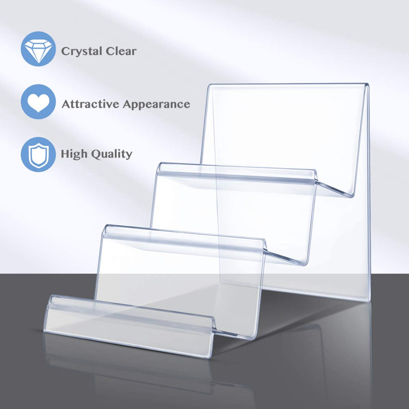 [Australia] - TOPBATHY 3 Tier Clear Acrylic Wallet Display Stand Holder Handbag Purse Display Stand Jewelry Stand Cosmetic Display Racks 