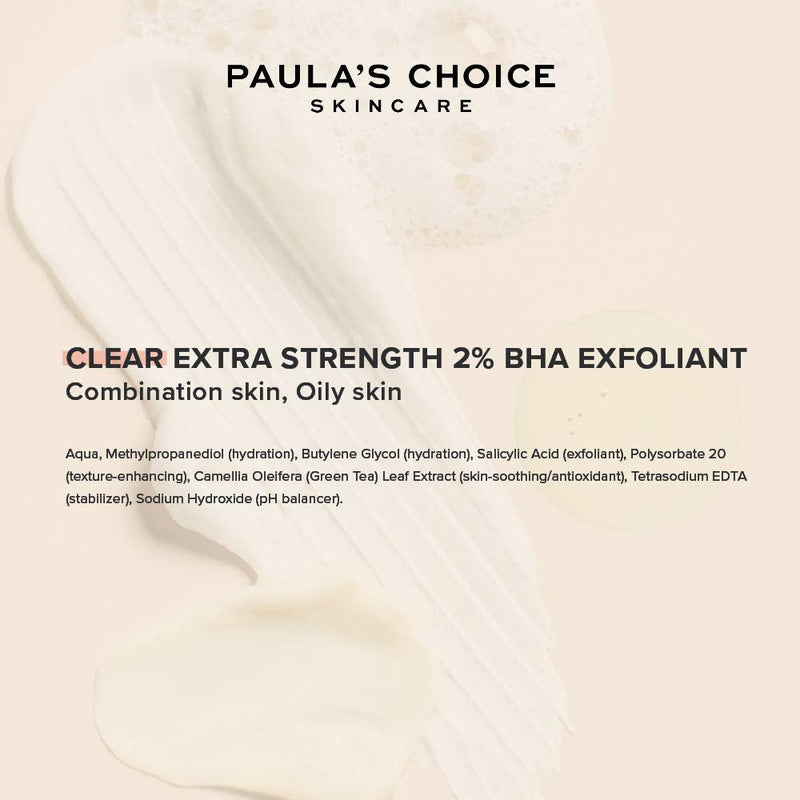 [Australia] - Paula's Choice Clear Extra Strength 2% BHA Exfoliant - Liquid Exfoliator Fights Breakouts, Blackheads & Enlarged Pores - with Salicylic Acid - Combination to Oily Skin - 118 ml 