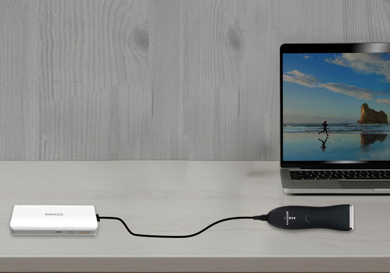 [Australia] - Bouge USB Charger Power Supply DC to Cable Compatible with Meridian Grooming Electric Shaver Trimmer Charging Cord Black Adapter 3.2FT 