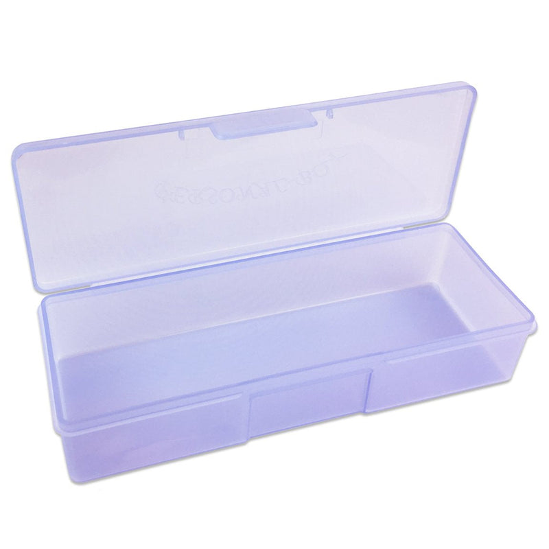 [Australia] - Beauticom Personal Box Storage Case for Professional Manicurist Nails Pedicure (Large Size) (4 Pieces Mix Color, Mix Color: Pink, Blue, Frosted, Purple) 4 Pieces 