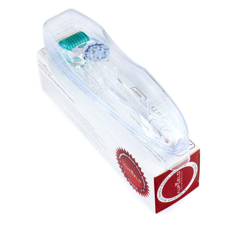 [Australia] - Aufgeld AG192 Titanium Diamond Shaped Individual Microneedle Derma Roller Skin Care for Face Facial Wrinkles Hair Loss Regrowth Stretch Marks Micro Needles Microneedling Needling Kit with Case 0.25mm 