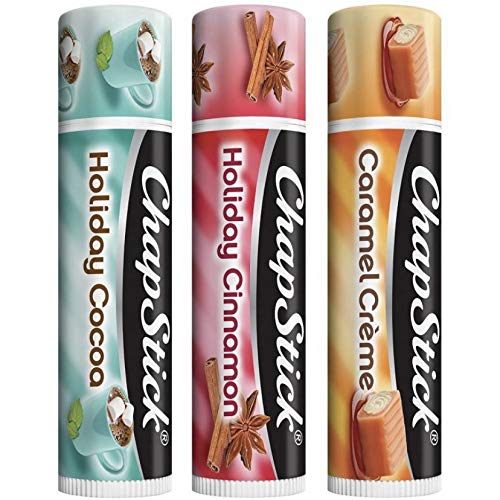 [Australia] - Chapstick Holiday Collection 2017, Pack of 3, Holiday Cinnamon, Caramel Creme & Holiday Cocoa, 0.15 Oz Ea 3 Count (Pack of 1) 