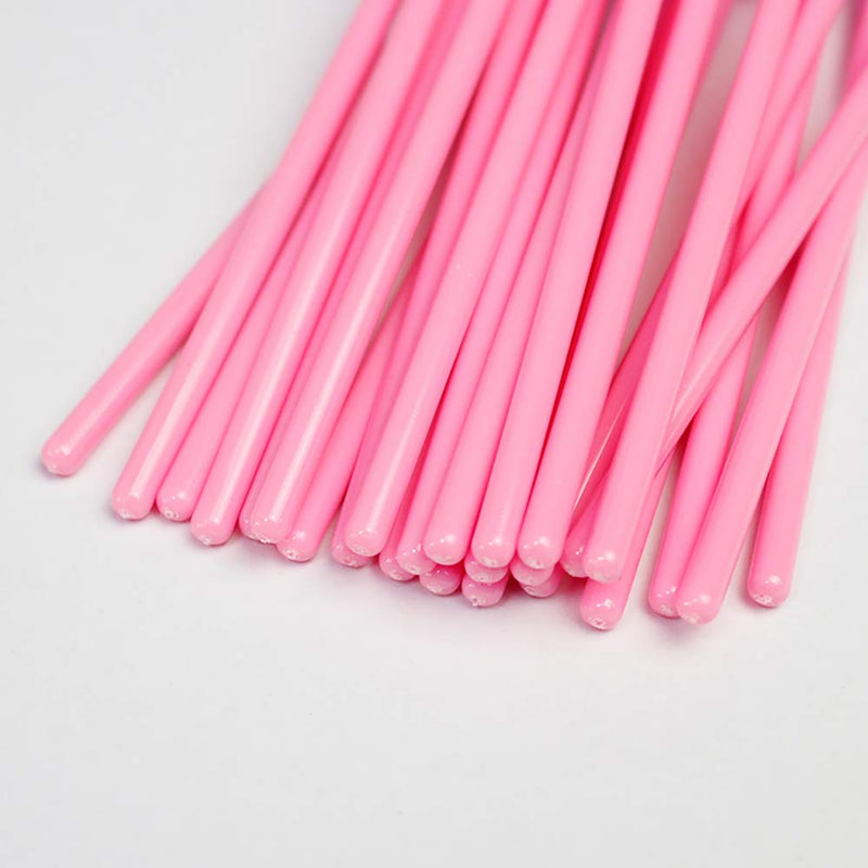 [Australia] - Eyelash Spoolie Brushes 100PCS Mascara Wands Eyebrow Brush Cleaner Applicator Makeup-Tools false Eyelashes Extension (100PCS PINK BRUSHES) 100PCS PINK BRUSHES 