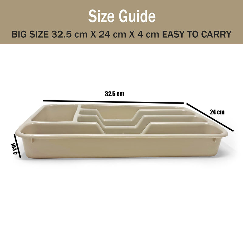 [Australia] - PLASTIFIC Large CUTLERY TRAY Flatware Organiser Strong Plastic Drawer Sliding Tidy (33 x 24 x 4.3, Turquoise) 33 x 24 x 4.3 