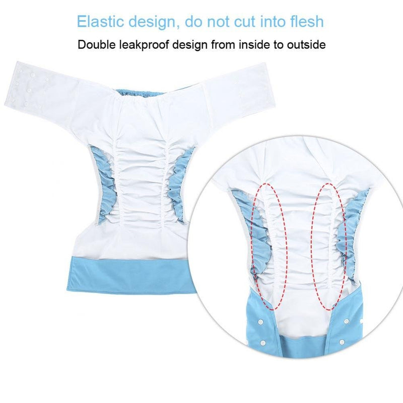 [Australia] - Washable adult diaper, reusable diaper pants against incontinence for adults, dual opening pocket adjustable leak-free, for the elderly and disabled care(#2) #2 