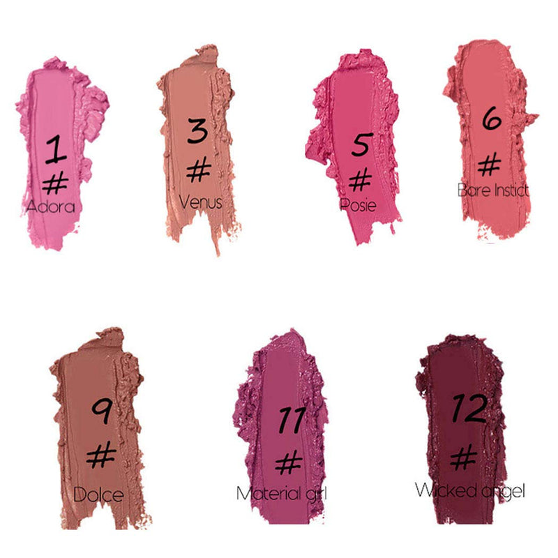 [Australia] - Edanta Matte Liquid Lipstick High Pigmented Velvet Lip Gloss Waterproof Long Lasting Lipsticks Makeup Set for Women and Girls (C- Pink) C- Pink 