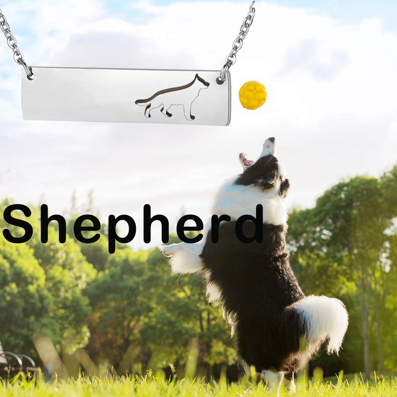 [Australia] - ENSIANTH Shepherd Necklace German Shepherd Necklace Shepherd Gift for Dog Lovers 