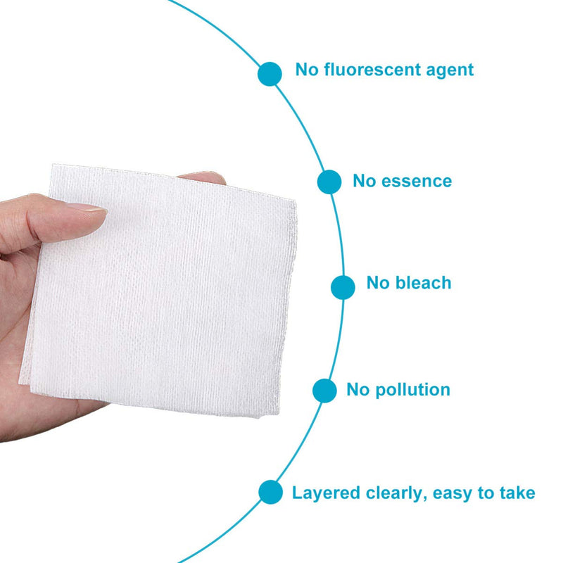 [Australia] - BESPORTBLE 100PCS Gauze Swabs 10cm x 10cm, Gauze Sponge Non- Woven Gauze Pad Cotton Gauze Swabs, White, 4 Ply, Non- Woven Gauze Sponge Skin Wound Care Gauze 