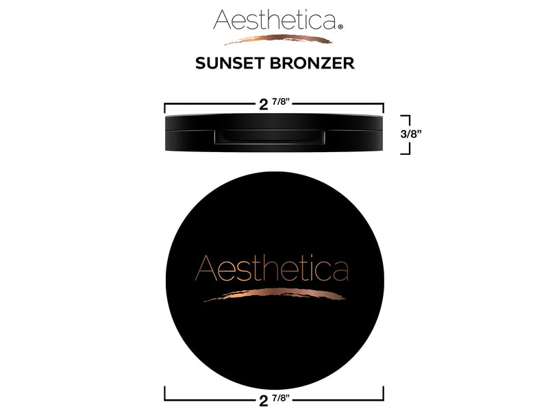 [Australia] - Aesthetica Sunset Bronzer Powder - Matte Bronzing Powder Makeup Contouring Powder - Vegan & Cruelty Free 