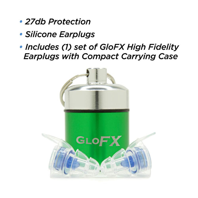 [Australia] - GloFX Ear Plugs - Comfortable Hearing Protection for Music Events Concerts and Festivals - Musician Noise Cancelling Reusable Earplugs High Fidelity 