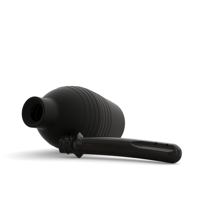 [Australia] - Large Silicone Clean Enema Bulb by Healthy Vibes for Anal and Vagina Use (10 oz, Black) at Home Personal Device | Unisex for Males & Females 