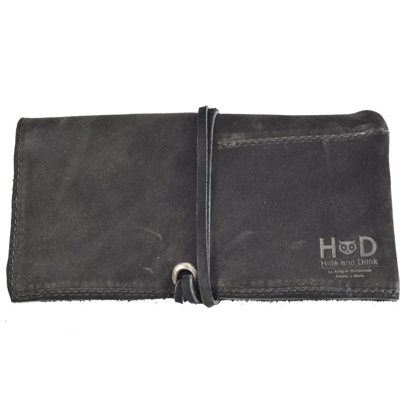 [Australia] - Hide & Drink, Rustic Leather Travel Watch Roll Organizer Holds Up to 4 Watches, Easy Carry On Watchlover Storage, Travel & Commuter Essentials, Handmade Includes 101 Year Warranty :: Gato Negro 