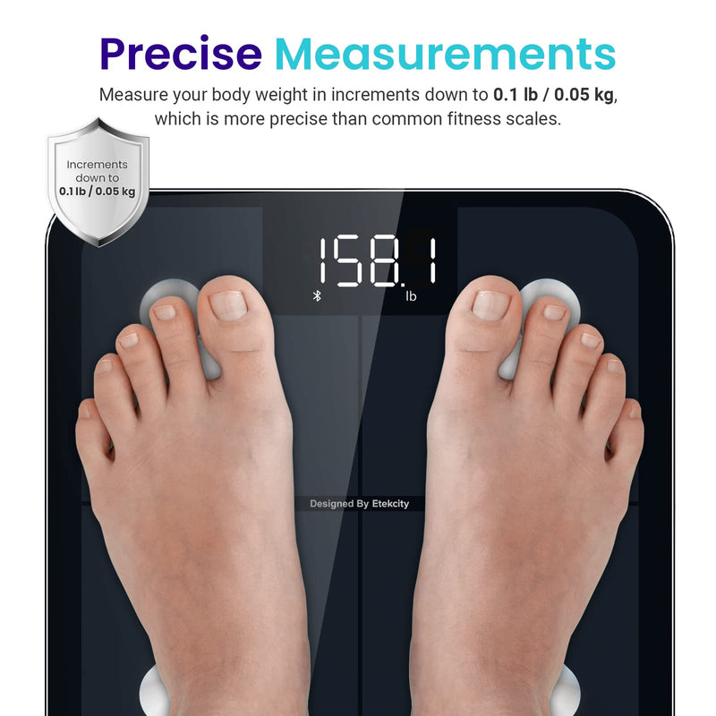 [Australia] - Etekcity Smart Scale for Body Weight Body Analyzer Machine and Food Kitchen Scale 304 Stainless Steel 