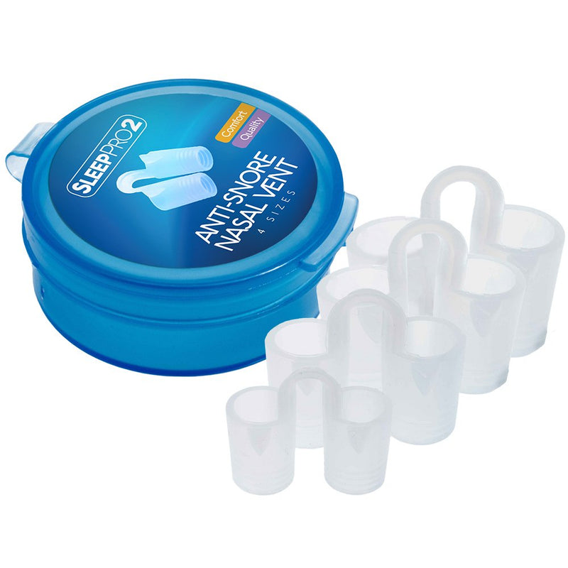 [Australia] - SleepPro Anti Snoring Solution Devices - 4 Snore Stopper Nose Vents - Anti-Snore Nasal Dilators - Stop Snoring Sleep Aid to Ease Nighttime Breathing (4 Sizes) 