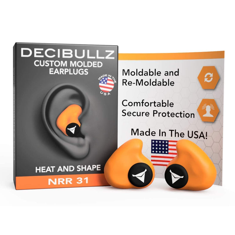 [Australia] - Decibullz Custom Molded Earplugs Pro Pack (Orange) 