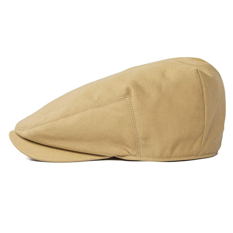 [Australia] - BOTVELA Men Ivy Cap Twill Cotton Newsboy Flat Hat Khaki 7 7/8 