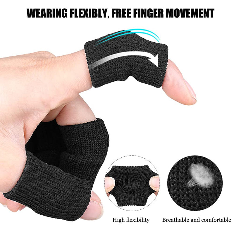 [Australia] - Finger Support Compression Sleeves (30Pcs), Breathable Thumb Support Brace Splint Arthritis Sleeve for Finger Joint Pain Relief, Comfortable Finger Protector for Triggger Finger Sports Aid Support 
