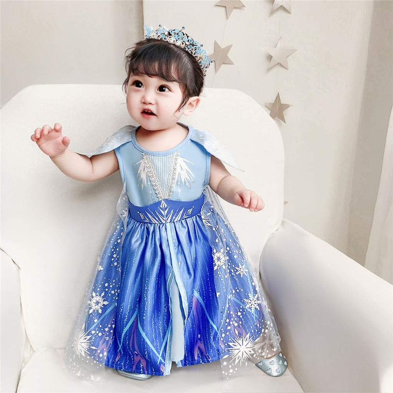 [Australia] - Dressy Daisy Toddler Little Girl Snow Queen Fancy Dress up Costume Birthday Party Dress Outfit 12-24 Months 