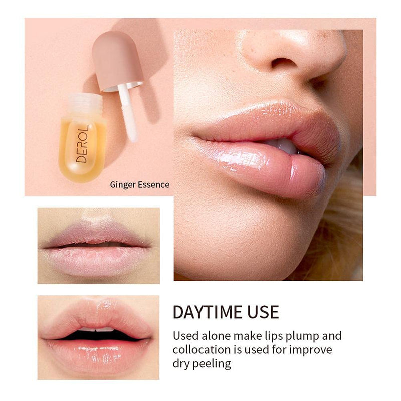 [Australia] - Lip Plumper Set Natural Makeup Plumping Lip Gloss Lip Care Serum Kit Lip Plumper Lip Enhancer For Fuller Hydrated Beauty Lips 2 Pcs 