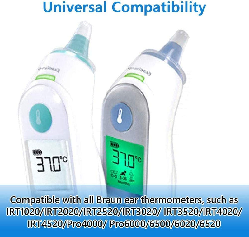 [Australia] - 500 PACK Disposable Ear Thermometer Probe Covers Refill Lens Filters for All Braun Models and Digital Thermometers White 