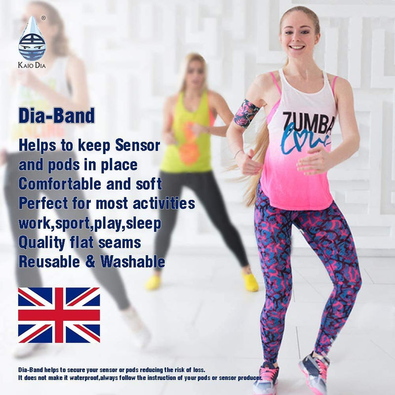 [Australia] - Dia-Band, Armband for CGM Freestyle Libre, Medtronic, Dexcom or Omnipod - Comfortable and Reusable Diabetic Armband for Glucose Sensor. L (29-32 cm) L (29-33 cm) 