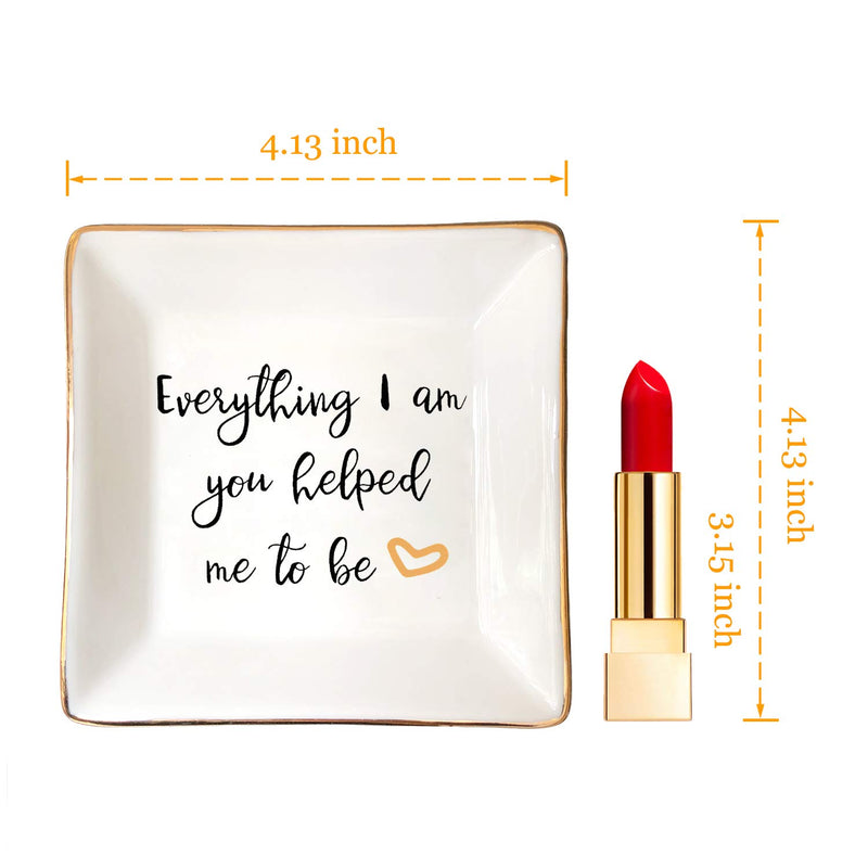 [Australia] - Everything I Am You Helped Me to Be-Mother/Stepmom/Bonus Mom Gifts for Thanksgiving Day Birthday Christmas 
