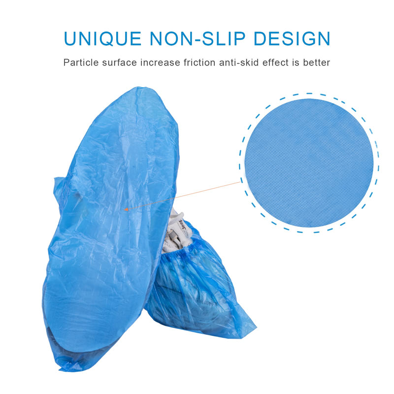 [Australia] - KCTUKA Disposable Shoe Covers, 50 PCS (25 Pairs) Green Convenience Boot Cover, Waterproof, Non slip, Dust proof, Protect Your Shoes, Floor, Carpet, One Size Fit Most 50 Pack (25 Pairs ) 