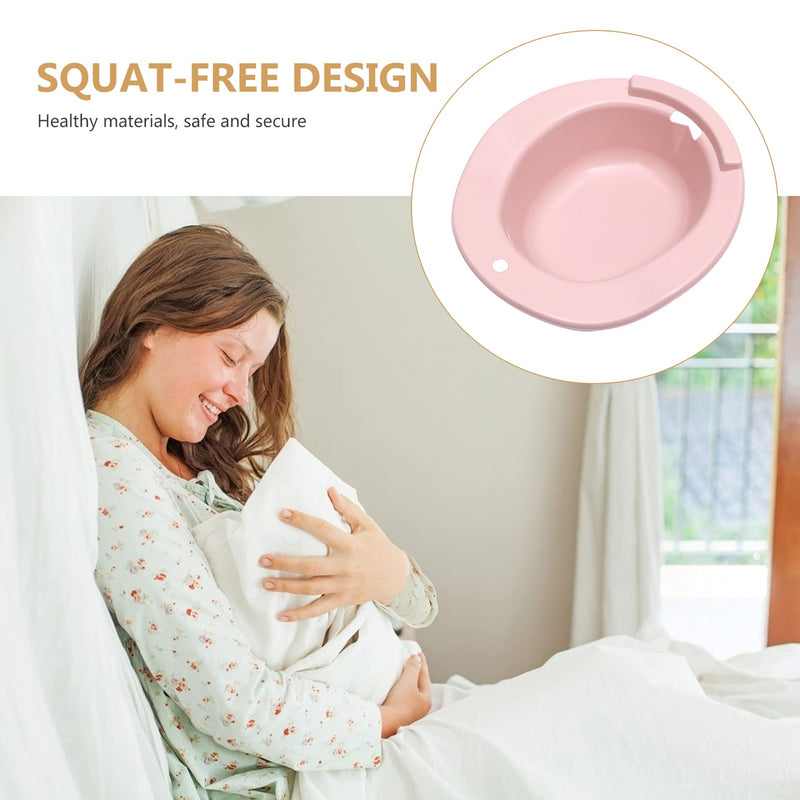 [Australia] - Artibetter 1Pc Sitz Bath Toilet Seat Hemorrhoids Postpartum Care Basin Women Wash Basin Bathtub Soaking for Postpartum Care, Hemorrhoids Recovery Pink 
