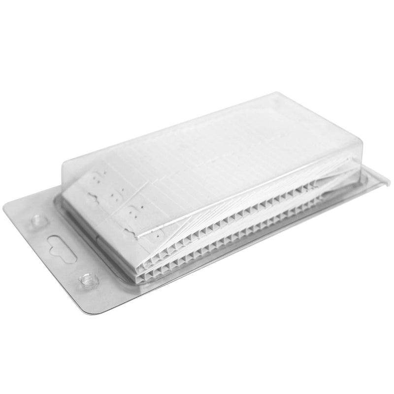 [Australia] - Mooca Plain 1.5" x 1.5" White Hanging Earring Cards Earring Card Holder, Earring Display Cards for Ear Studs, Velvet Plastic Display Earring Card Holder for Jewelry Accessory Display, 100 Pieces 