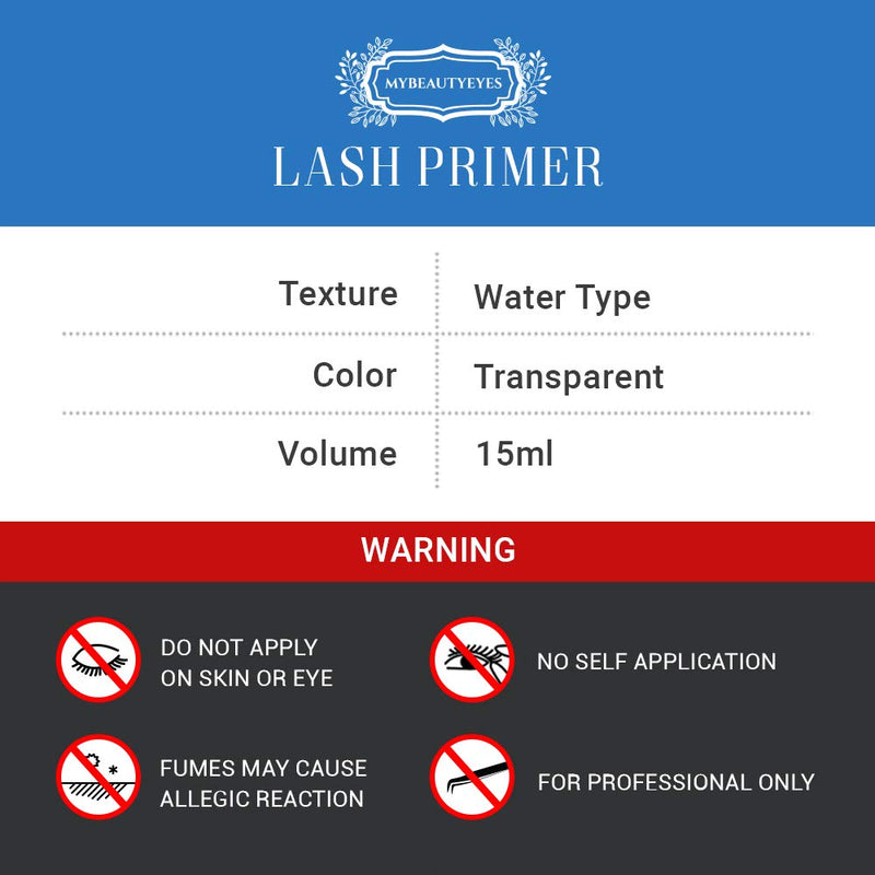[Australia] - Lash Primer for Eyelash Extension 0.5 FL/oz (15ml) / Pre-Treatment for Semi Permanent Eyelash/Easily Removes Proteins and Oils/Oil Free/Longer Extension Retention (0.5 FL/oz (15ml)) 0.5 FL/oz (15ml) 