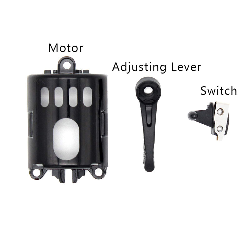 [Australia] - Anrom Hair Clipper Accessories 3PCS Motor Cover/Switch/Dial Button for Wahl 5-Star Series Cordless Magic Clip # 8148, 8591 Black 