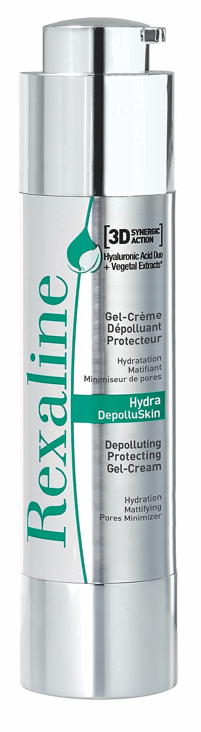 [Australia] - Rexaline - Hydra-DepolluSkin - Depolluting Protecting Gel-Cream - Moisturizing face care - Anti pollution cream gel with moringa - Anti aging gel with Hyaluronic Acid - Cruelty Free - 50 ml 