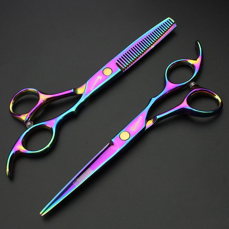 [Australia] - Professional Hair Scissors Hairdressing Cutting+Thinning Scissors Salon Hair Styling Tools 