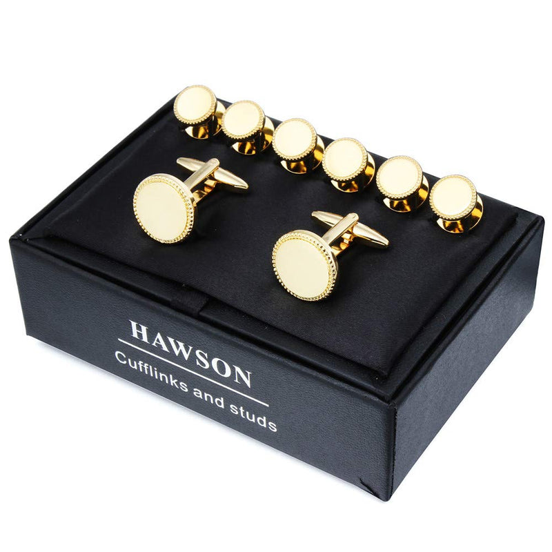 [Australia] - HAWSON Shinny Cufflinks and Studs Set for Men 401431 