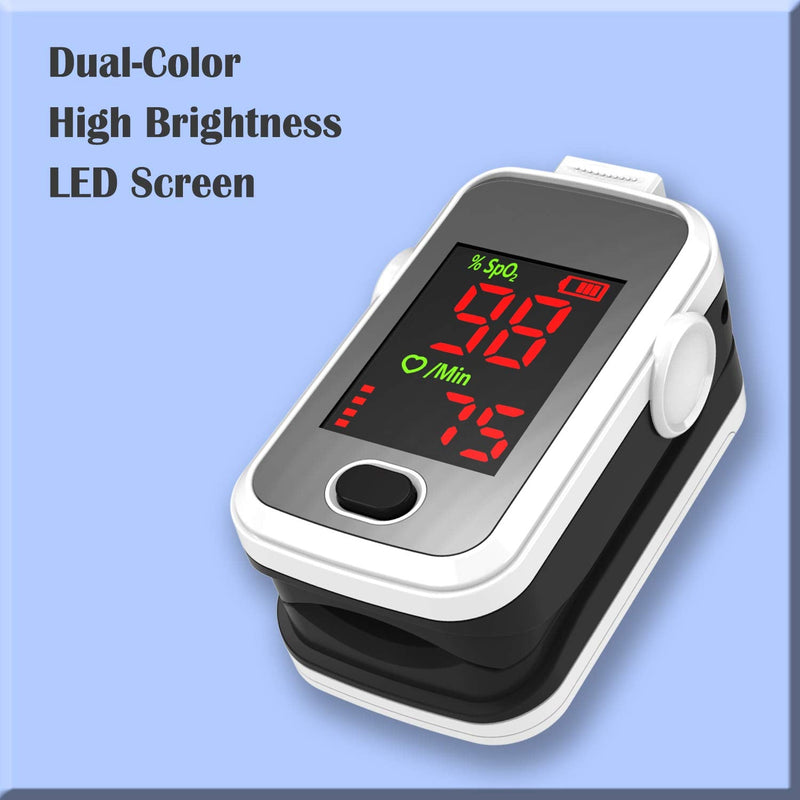 [Australia] - Fringtip Pulse Oximeter LED Display Amemo A310L, for Sports and Aviation use only.White-Black 