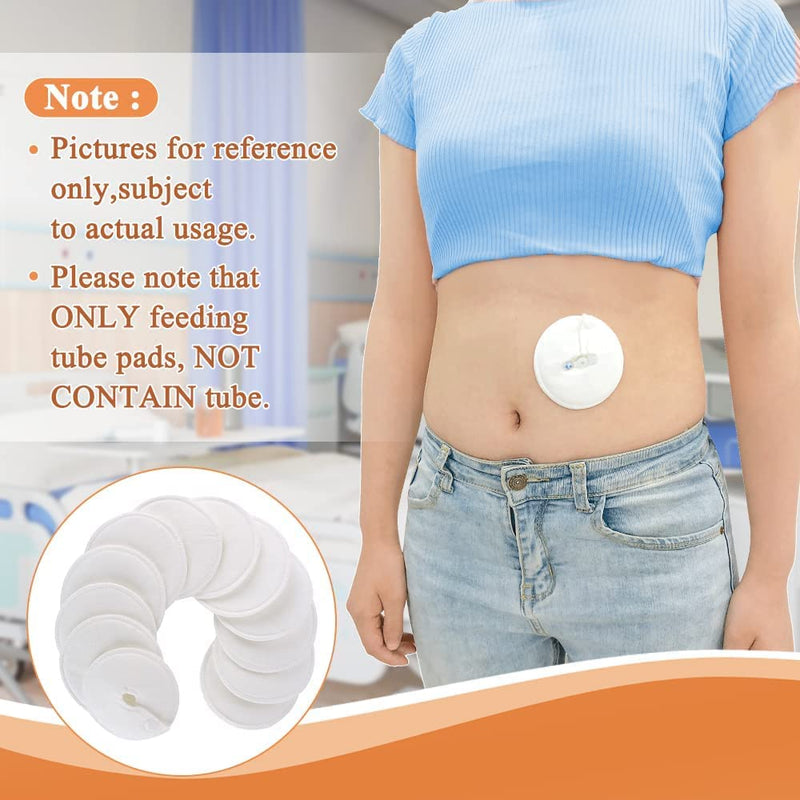 [Australia] - Feeding Tube Pad G Tubes Button Pads Holder Covers Peg Tube Supplies Catheter Support Peritoneal Abdominal Dialysis Extra Soft and Absorbent Pads (12 Pack) 