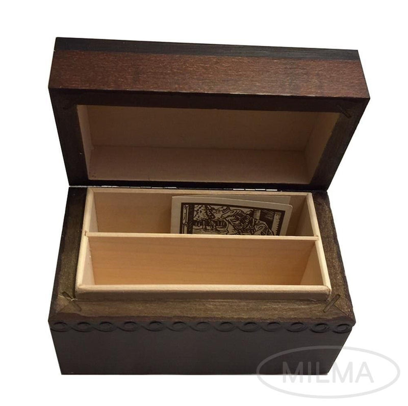 [Australia] - Playing Card Box Polish Handmade Linden Wood Keepsake Box 