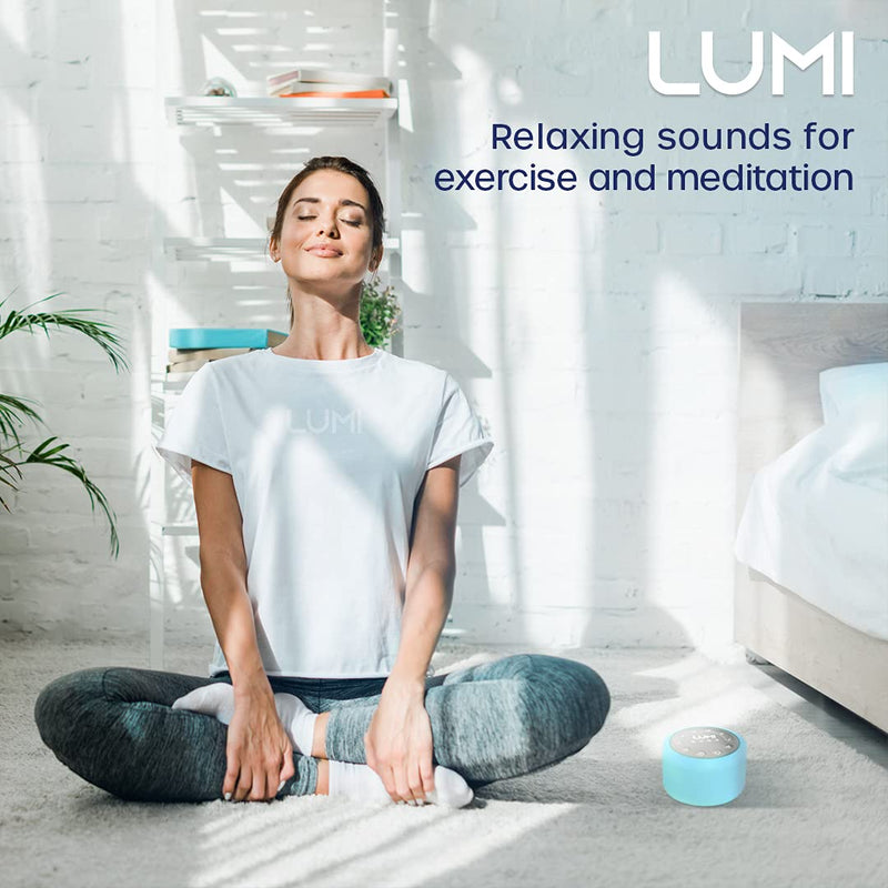 [Australia] - LUMI | White Noise Machine | Sound Machine with 7 Colour Night Light | White Noise Machine Baby | 24 Sounds | Anxiety Relief | Baby Sleep Aid | White Noise Machines For Adults & Children 