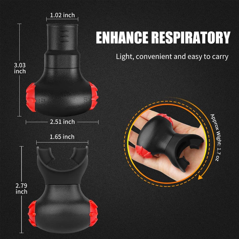 [Australia] - Nascool Breathing Exercise Device for Lungs,Lung Exerciser Device for Athletes Running,Breathe Easier with Stronger Lungs 