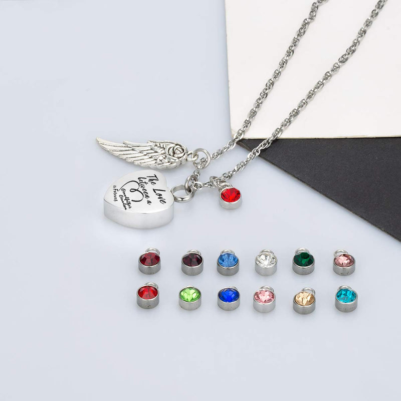 [Australia] - Glimkis The love between a Grandfather and Grandson is forever Cremation Memorial Ashes Pendant urn necklace Cremation Jewelry Grandfather & Grandson+12pc Birthstones 