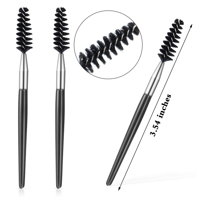 [Australia] - 5 Pieces Eyebrow Shaping Grooming Kit, Includes Stainless Steel Eyebrow Scissors, Slant Tweezers, 3 Pieces Eyebrow Brushes for Eyebrow Eyelash Extension 