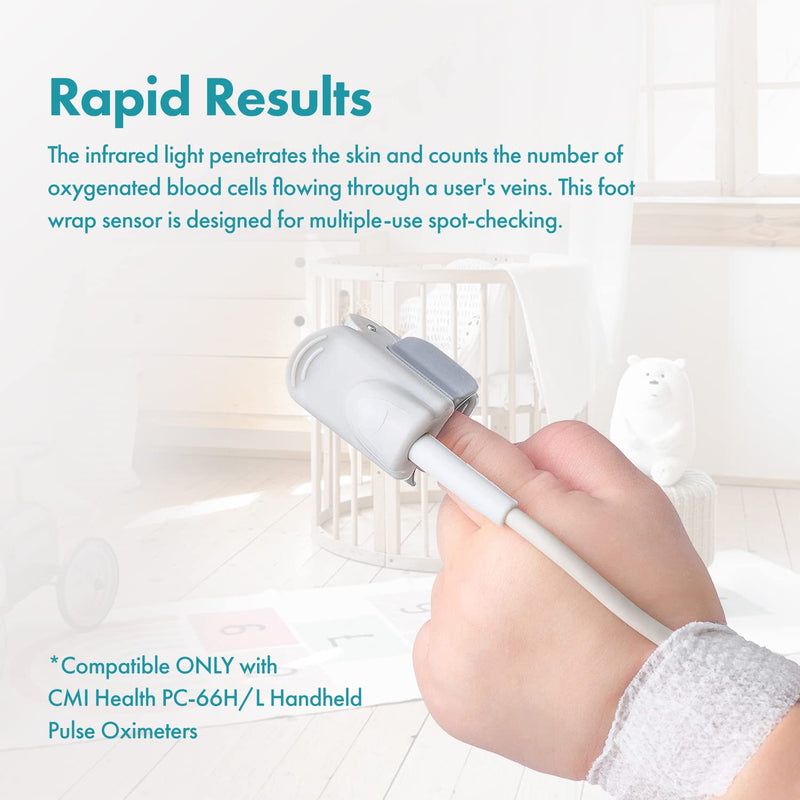 [Australia] - CMI Health Pediatric SpO2 Finger Clip Sensor for Children - Compatible with CMI Health Handheld Pulse Oximeters 